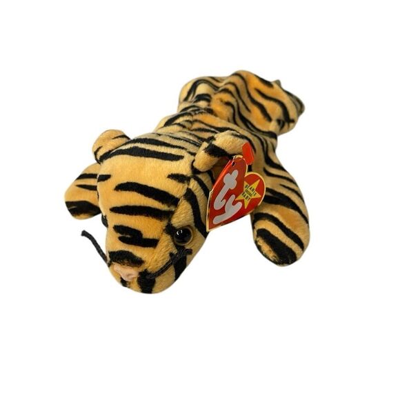 Ty Other - Stripes the Tiger Style 4065 Ty 1995 Beanie Baby Plush Collectible Nostalgia Stu